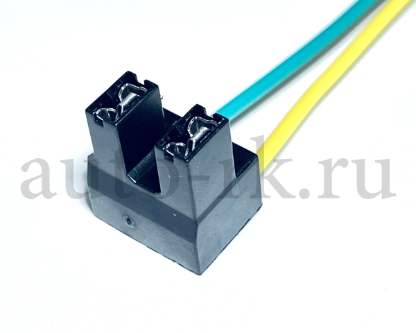 Колодка с проводом лампы Н-7 (пластмассовая)(10шт)