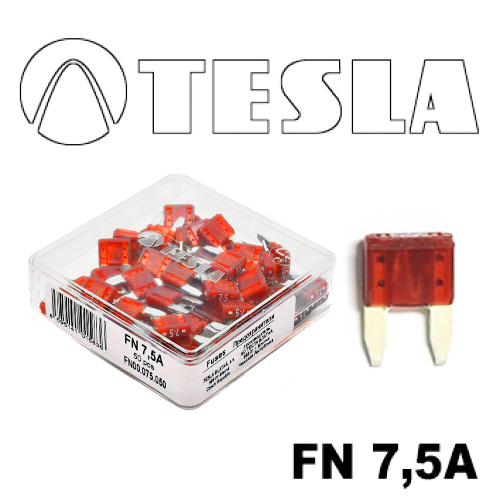 Предохранитель Tesla "вилка-мини"  7,5А (50шт)