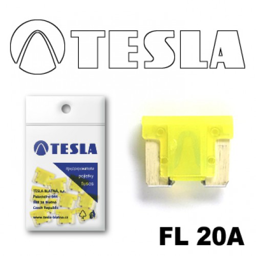 Предохранитель Tesla "вилка-микро"  20А (50шт)