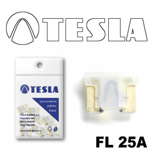 Предохранитель Tesla "вилка-микро"  25А (50шт)