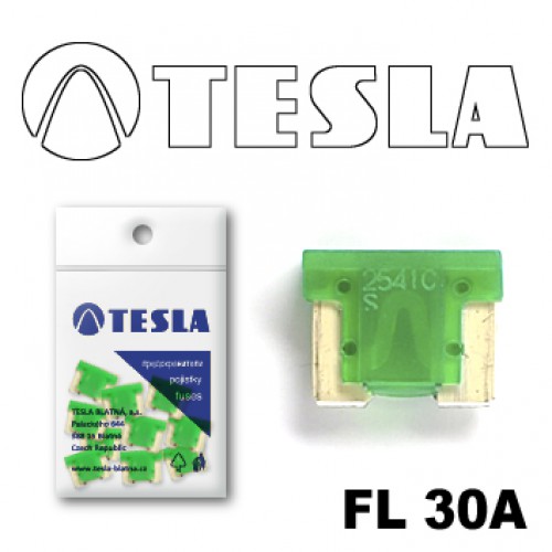 Предохранитель Tesla "вилка-микро"  30А (50шт)