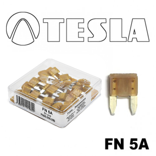 Предохранитель Tesla "вилка-мини"  5А (50шт)
