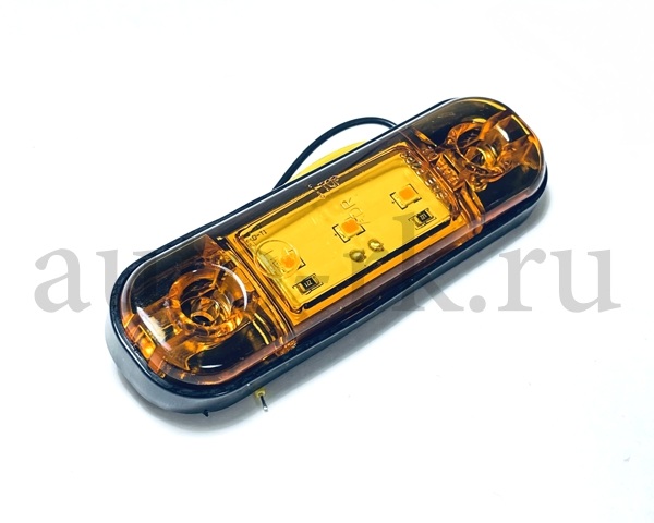 Указатель  габаритов  3 SMD (12v-24v) (88мм)(желтый)(10шт)