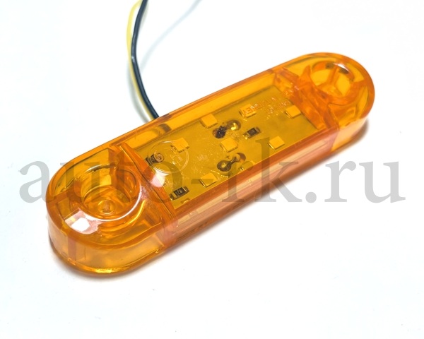 Указатель  габаритов  9 SMD (12v-24v) ( 88мм)(жёлтый)(10шт)