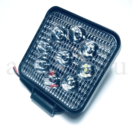 Фара п/т Led 9LED-27W-S MINI (20mm) (квадратная)(PR-1084)