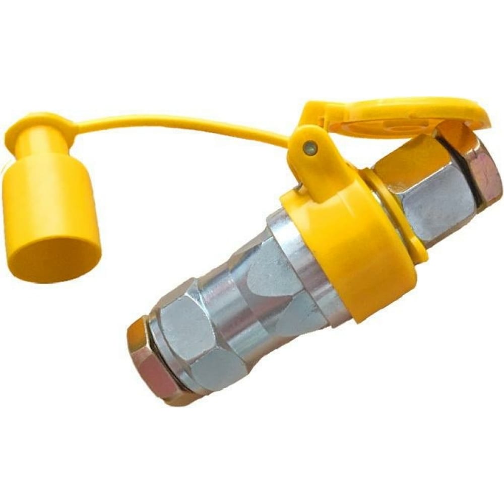 Пневморазъём (евро) М16/М22 FER-RO (желтый, с переходником)