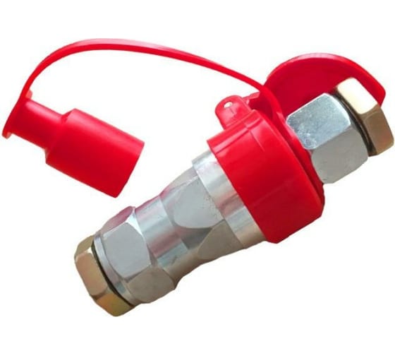 Пневморазъём (евро) М16/М22 FER-RO (красный, с переходником)
